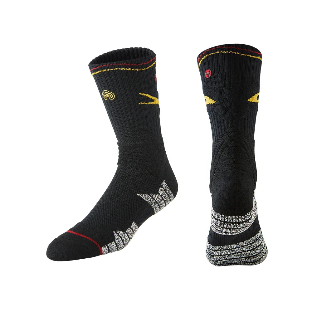 Veidoorn Towel Bottom Compression Socks – Breathable Non-Slip Grip for Athletes