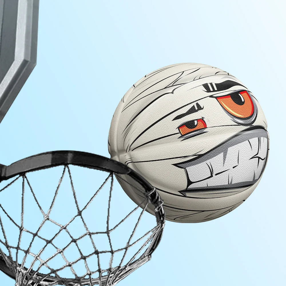 Veidoorn Durable Rubber Basketball Size 7 – Fun Playful Design for Indoor and Outdoor Use