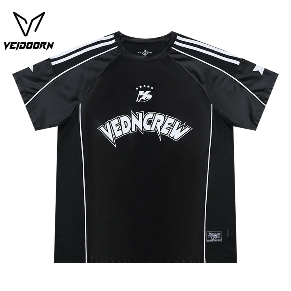Veidoorn Summer Basketball Jersey – Breathable Quick Dry Mesh Workout Tee