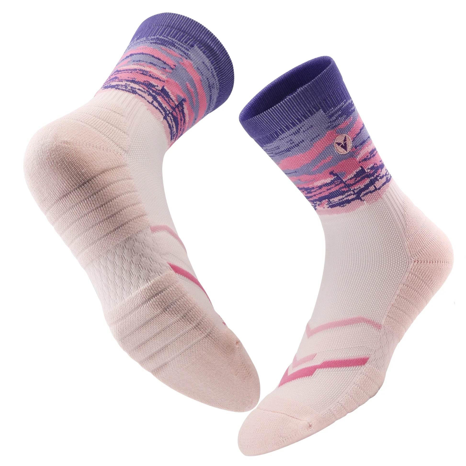 Veidoorn Women Sport Socks – Comfortable Compression with Beach Tree Design