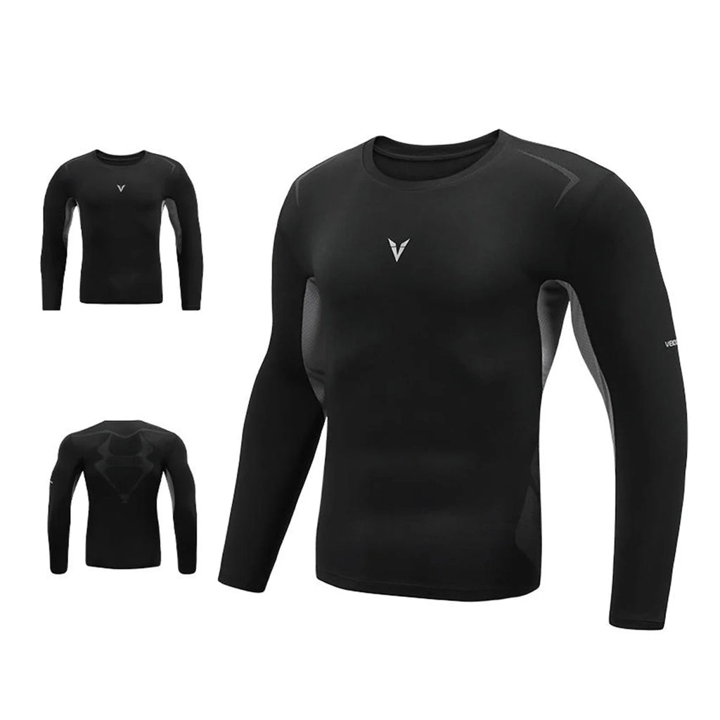 Veidoorn Long Sleeve Compression Shirt – Ultra-Soft Comfort Fabric