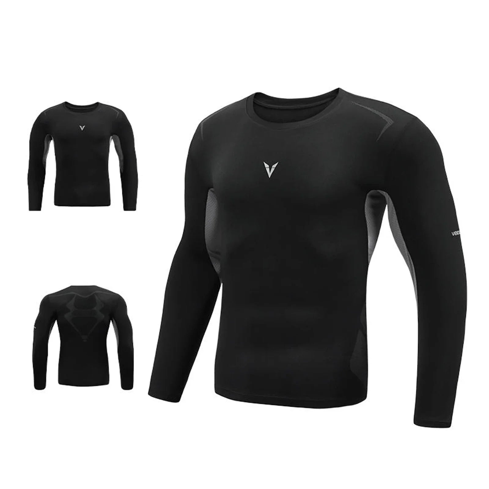 Veidoorn Long Sleeve Compression Shirt – Ultra-Soft Comfort Fabric