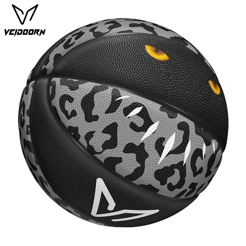 Veidoorn Official Size 7 Rubber Basketball – Durable Bounce Grip with Black Panther Design