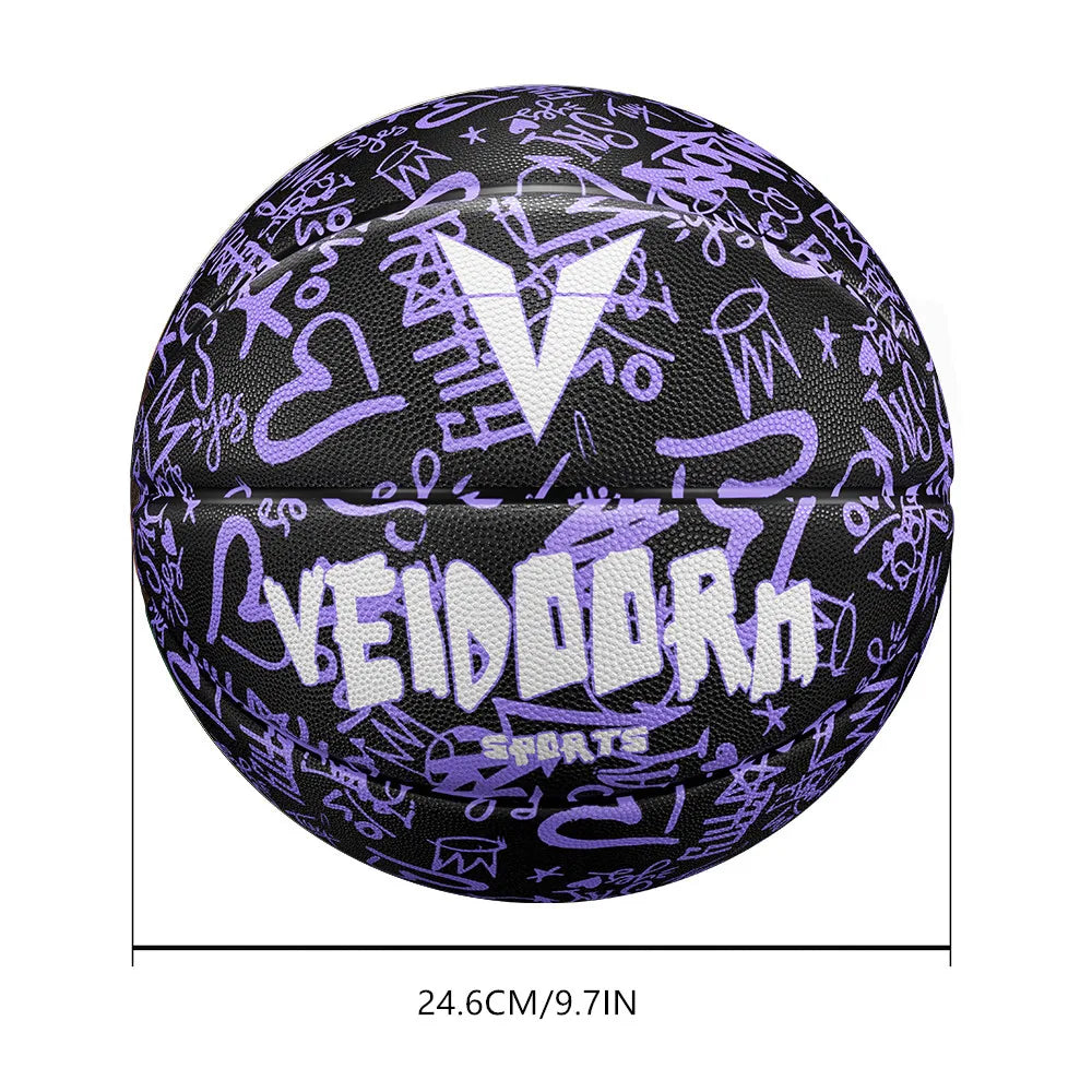 Veidoorn Official Size 7 Basketball – Durable Rubber Construction
