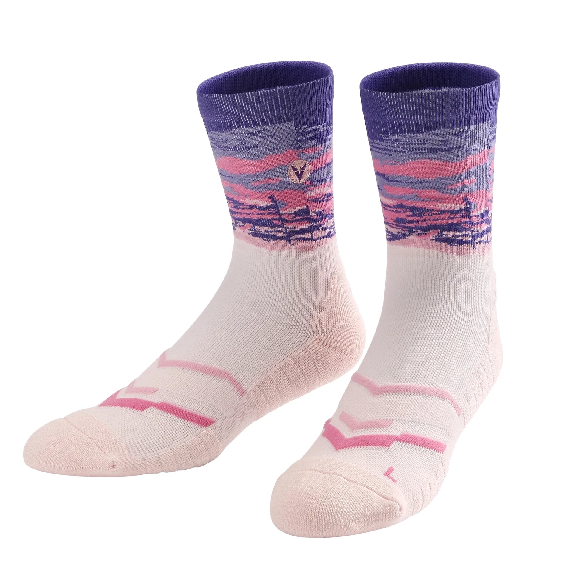 Veidoorn Women Sport Socks – Comfortable Compression with Beach Tree Design