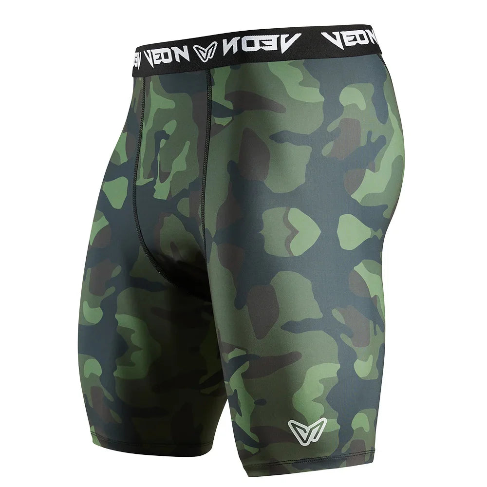 Veidoorn Men's Compression Training Shorts – Quick-Dry Breathable Performance