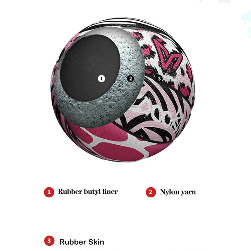 Veidoorn Size 7 All-Court Rubber Basketball – Ideal for Outdoor Training and Competition