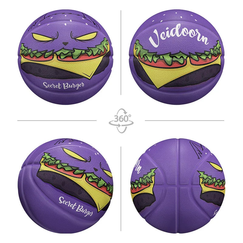 Veidoorn Hamburger Basketball Size 7 – Durable Outdoor Performance