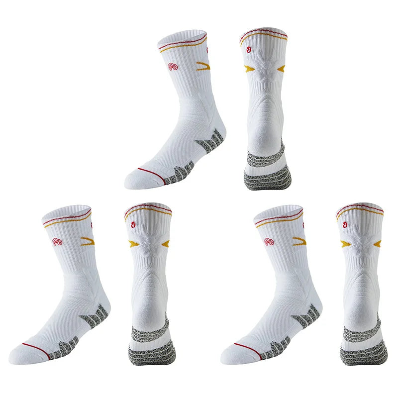 Veidoorn Towel Bottom Compression Socks – Breathable Non-Slip Grip for Athletes