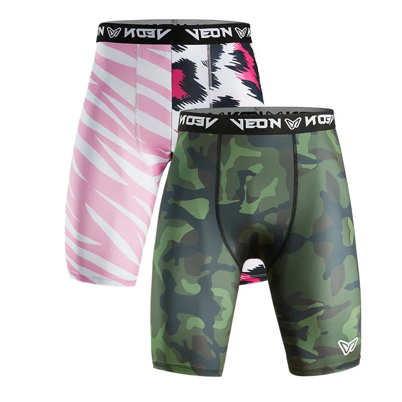 Veidoorn Men's Compression Training Shorts – Quick-Dry Breathable Performance