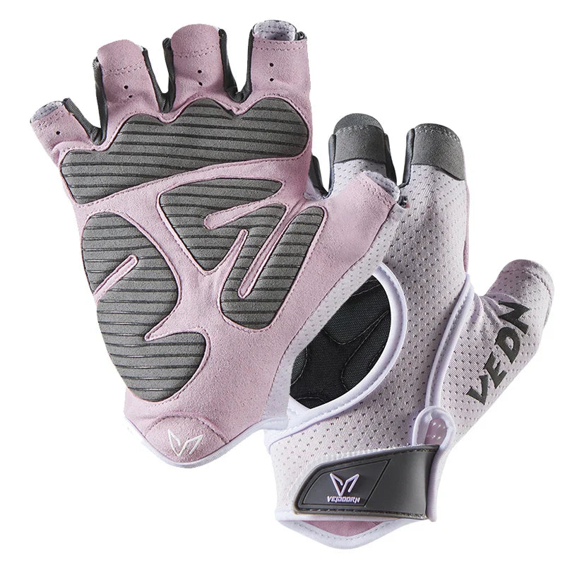 Veidoorn Women's Weightlifting Gloves – Non-Slip Silicone Grip for Enhanced Performance