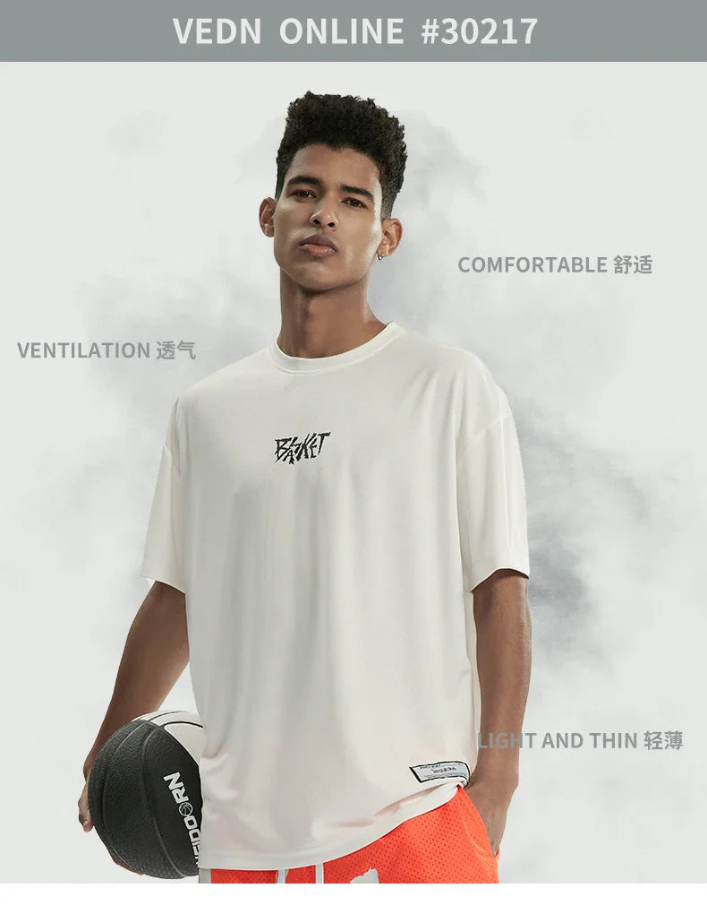 Veidoorn Quick Dry Polyester T Shirt – Breathable Oversize Sport Tees