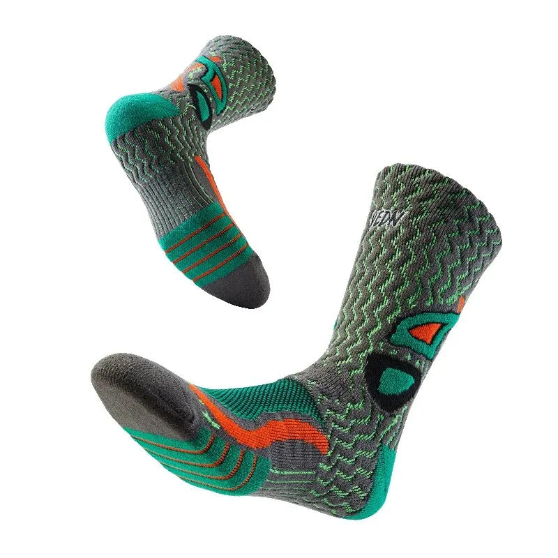 Veidoorn Towel Bottom Sport Socks – Breathable Non-Slip Comfort for Basketball