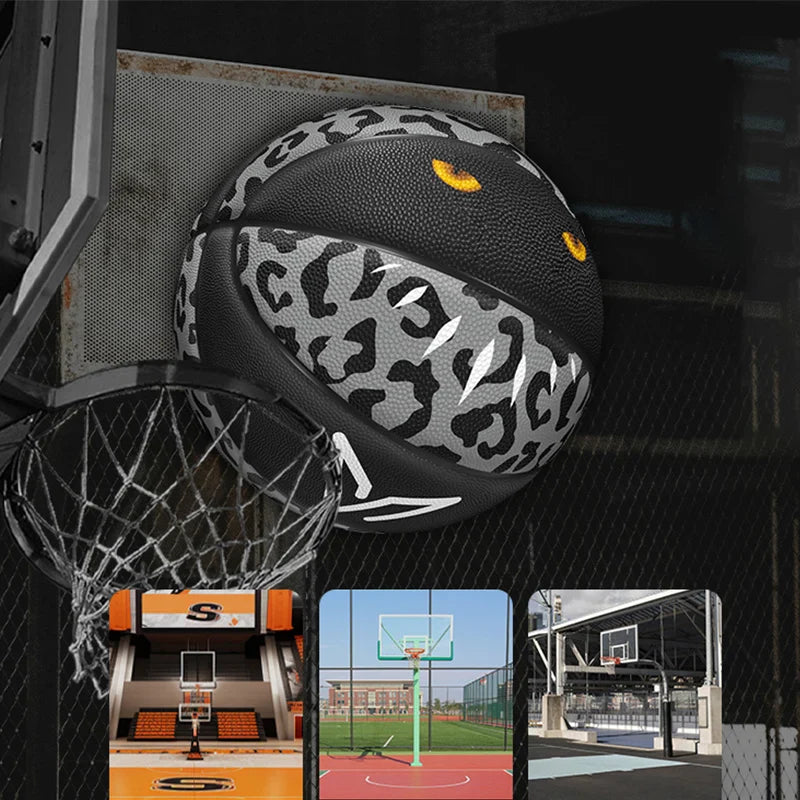 Veidoorn Official Size 7 Rubber Basketball – Durable Bounce Grip with Black Panther Design