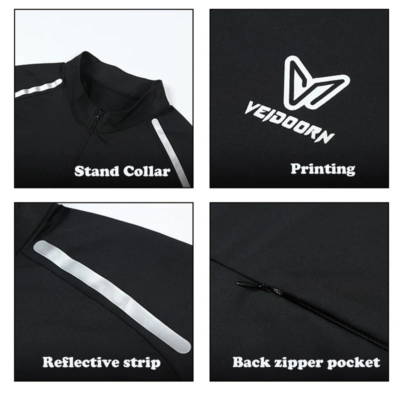 Veidoorn Long Sleeves Cycling Jersey – Ultimate Comfort and Visibility