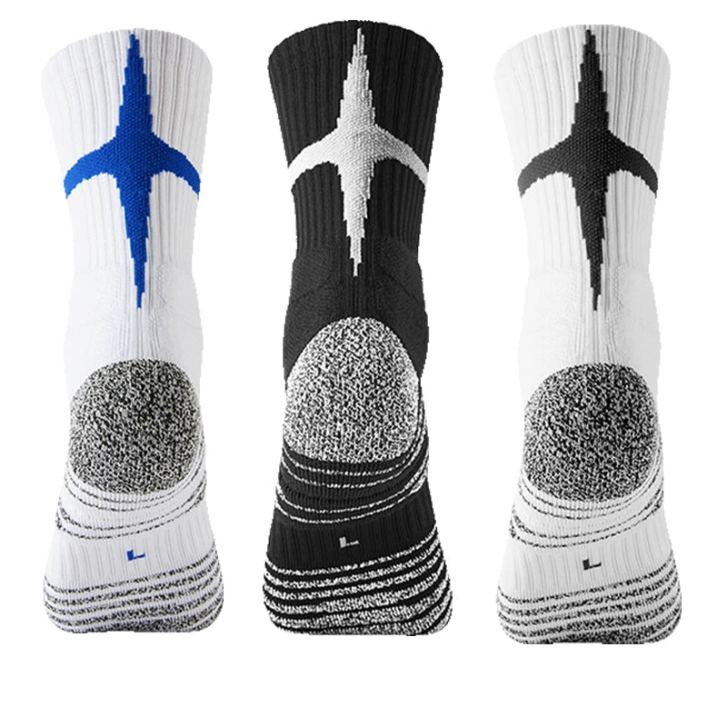 Veidoorn Towel Bottom Basketball Socks – Enhanced Ankle Support and Breathability
