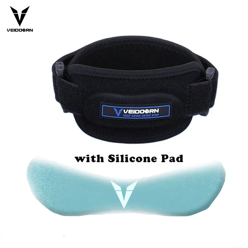 Veidoorn Adjustable Patellar Tendon Support Strap – Optimal Knee Stability for Athletes