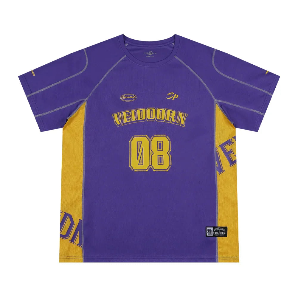 Veidoorn 2025 Purple Basketball Shirt – Lightweight Stretchable Sportswear