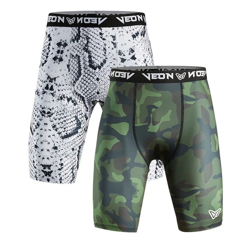 Veidoorn Men's Compression Training Shorts – Quick-Dry Breathable Performance
